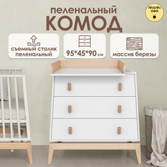 Комод детский MAMIOSA Сomoda para ninos белый/бук