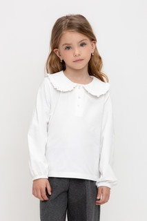 Блузка детская CROCKID М 3836-1, белый шоколад, 104