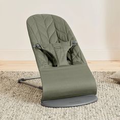Шезлонг BabyBjorn Bliss Cotton, темно-зеленый