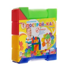 Конструктор"Построй-ка" 15 деталей Улыбка