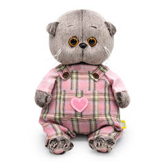 Игрушка мягкая BUDI BASA Басик BABY в комбинезоне с сердечком 20см