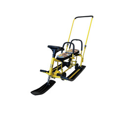 Снегокат Барс 507 TWINS BABY Wheel для двоих Слоненок Bars