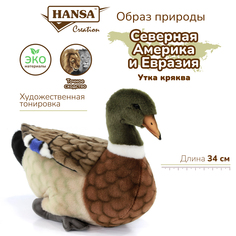 Реалистичная мягкая игрушка Hansa Creation Утка кряква, 34 см