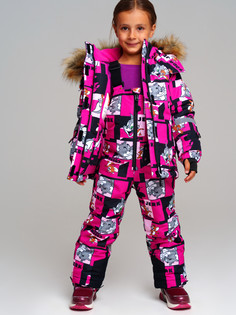 Комплект верхней одежды PlayToday 32442039, черный, фуксия, 122