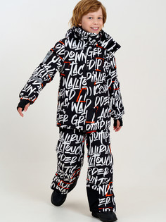 Комплект верхней одежды PlayToday 32411021, черный, белый, 146