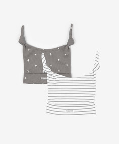 Шапочки трикотажные с узелками серые Gulliver (44)