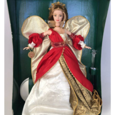 Кукла Барби коллекционная Barbie Holiday Angel Barbie 2000