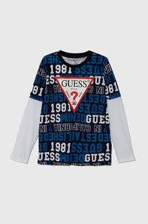 Лонгслив детский для мальчиков Guess L4YI05K8HM3 синий 8