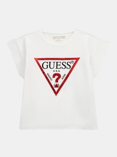 Футболка детская для девочек Guess J81I15J1311 белая 10