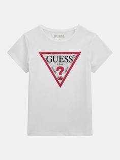 Футболка детская для девочек Guess J2YI51K6YW1 белая 8