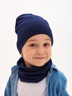 Шапка детская Bro Hats 4012, синий, 48-52