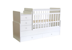 Кровать детская Фея 1100 белый НОНТОН