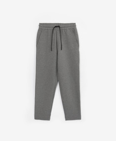 Брюки зауженные из джерси серые для мальчика Gulliver (158)