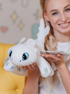 Мягкая игрушка Plush Story ночная дневная фурия дракон беззубик 40 см.
