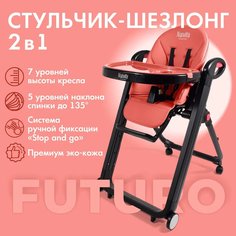 Стульчик для кормления Nuovita Futuro Nero (Corallo/Коралловый)