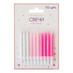 Свечи для торта Girls 6,5 см 10 шт No Brand
