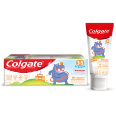 Зубная паста детская Colgate 3-5 защита от кариеса без фторида со вкусом апельсина, 60 мл