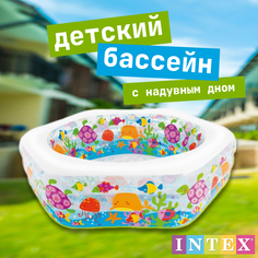 Бассейн Intex Рифы океана надувн.пол 191*178*61см от 6 лет