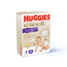 Подгузники-трусики Huggies Elite Soft 9-14 кг, 4 размер, 38 шт