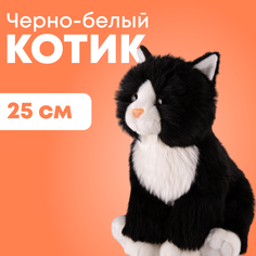 Мягкая игрушка Maxitoys реалистичный кот ML-SO-130222-25-1 черный