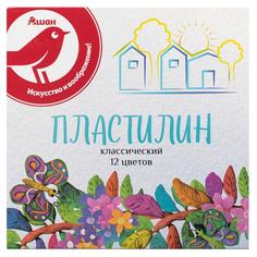 Пластилин АШАН Красная птица, с инструментами, 12 цветов