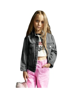 Куртка джинсовая детская Batik 016_ДЛ24, графит 116 Батик