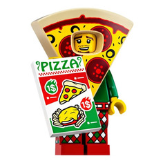 Конструктор LEGO Minifigures Парень в костюме пиццы, 71025-10, 1 шт