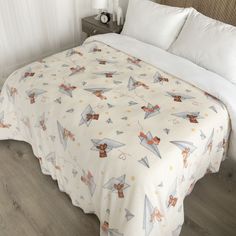 Плед Baby Nice Самолетики 1,5 спальный велсофт GY61184/13