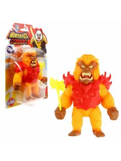 Фигурка 1toy MONSTER FLEX COMBAT, Огненный Монстр с раскалённым мечом 15см