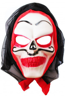 Маска Ужасное лицо в капюшоне Funny Halloween