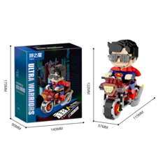 Конструктор 3D из миниблоков RTOY Супермен 1300 деталей