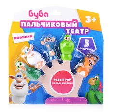 Игрушка пластизоль для ванны Буба пальчиковый театр Капитошка на блистере Играем вместе