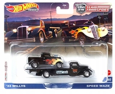 Машинка Hot Wheels Team Transport Real Riders премиальная, с транспортером, HKF48