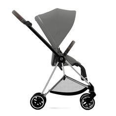 Прогулочная коляска Cybex Mios 3, шасси Chrome/ручка Brown, Soho grey