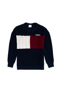 Джемпер детский US Polo Assn G083SZ0TK0BOLEYKIDS_VR033, темно-синий, 146