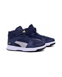 Кроссовки для мальчиков PUMA Rebound Layup Fur SD V PS 37049803 синие 32 EU