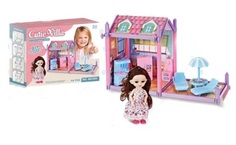 Игровой набор Fanrong Уютный домик, с куклой, в коробке Фанронг