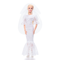 Одежда для куклы Barbie Виана белого цвета