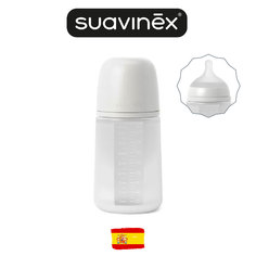 Детская бутылочка Suavinex Colour Essence 240 мл бордовая 3 мес 1 шт 308073