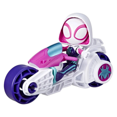 Фигурка Spidey And His Amazing Friends герой на мотоцикле Saf Ghost Motorcycle F74615L00 Hasbro