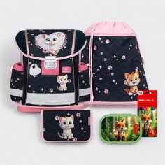 Ранец Belmil Belmil Classy Cute Kitten SET Темно-синий