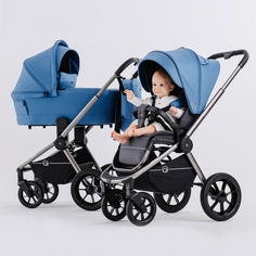 Коляска детская 2 в 1 RANT FLEX PRO RA074 Blue (2023) РАНТ