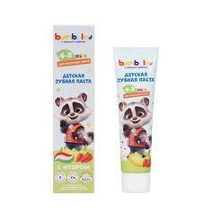Зубная паста детская Bambolina For Kids Клубника-банан с фтором 50 мл