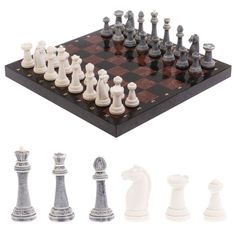 Шахматы Уральский сувенир Стаунтон из мрамолита 40х40 см лемезит змеевик