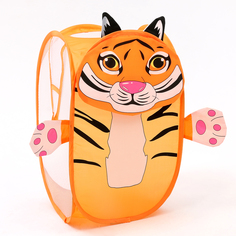 Корзинка для игрушек Тигрёнок 34х34х55 см No Brand