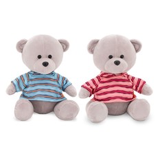 Мягкая игрушка «Медведь Топтыжкин серый: в футболке», 25 см Orange Toys