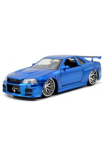 Модель Jada Toys Машинки Форсаж 1:24 FF 2002 Nissan Skyline GT-R R34