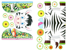 Аппликация Феникс Сделай сам Зебра 3D