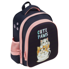 Ранец ArtSpace School Friend Light Cute Paws 2 отделения 2 кармана 35х29х12см