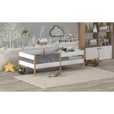 Кровать Кроха лдсп массив белая 800 х 1600 см No Brand